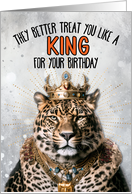 Birthday Jaguar King card