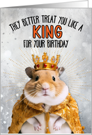Birthday Hamster King card