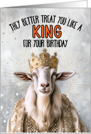 Birthday Goat King card