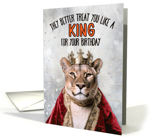 Birthday Cougar King card (1780610)