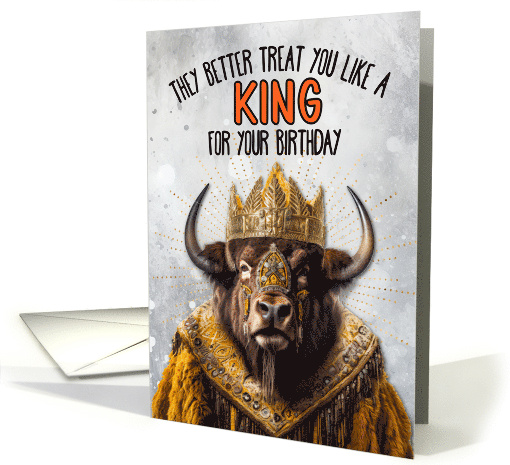 Birthday Bison King card (1780626)