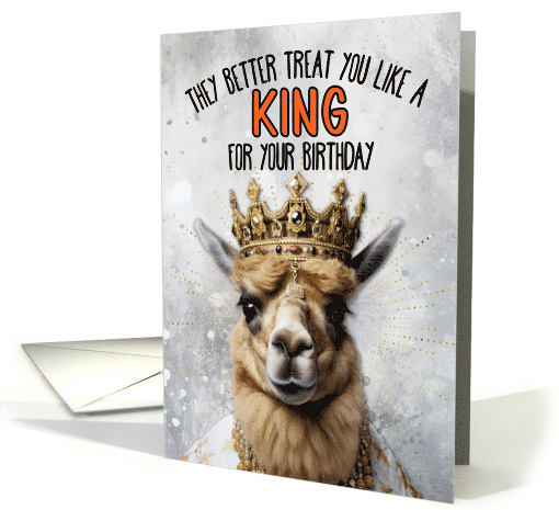 Birthday Alpaca King card (1780632)