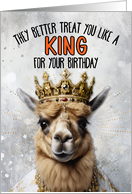 Birthday Alpaca King