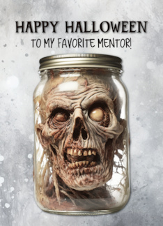 Mentor Zombie in a Jar Halloween