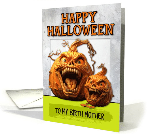 Birth Mother Scary Pumpkins Halloween card (1782352)