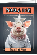 Nephew Encouragement Star Piglet card