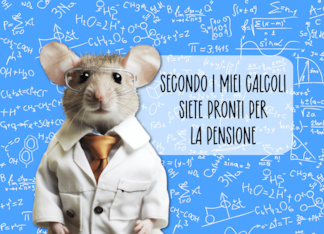 Italian Retirement Congratulations Math Mouse