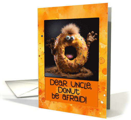 Uncle Scary Donut Halloween Birthday card (1785346)