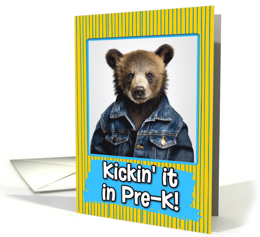First Day in Pre-K Bear Cub card (1786384)
