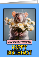 Happy Birthday Rat Sitter from Pet Rat Daisies card