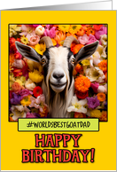 Happy Birthday Goat Dad from Pet Goat Tulips card