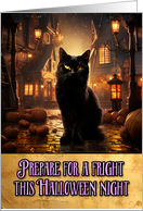 Black Cat Halloween card