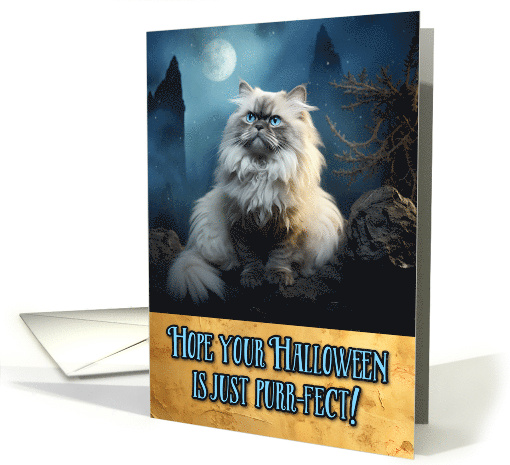 Himalayan Cat Halloween card (1787642)