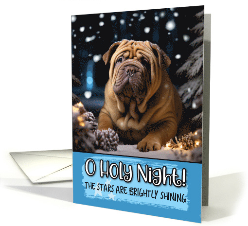 Shar Pei O Holy Night Christmas card (1787848)