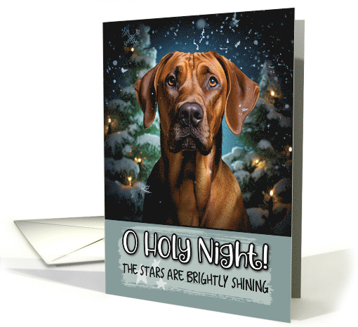 Rhodesian Ridgeback O Holy Night Christmas card (1787864)