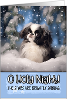 Japanese Chin O Holy Night Christmas card
