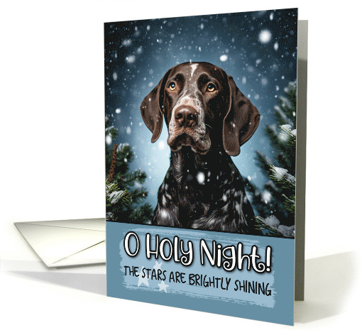 German shorthaired Pointer O Holy Night Christmas card (1788072)