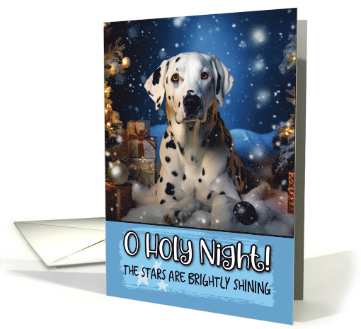 Dalmatian O Holy Night Christmas card (1788096)