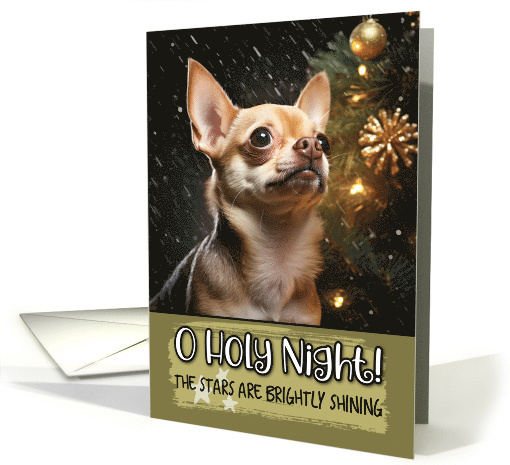 Chihuahua O Holy Night Christmas card (1788182)