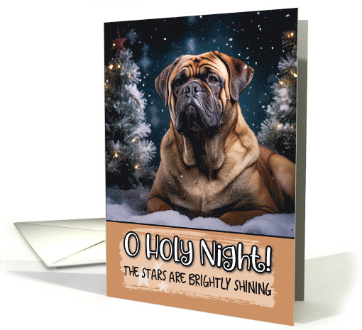 Bull Mastiff O Holy Night Christmas card (1788190)