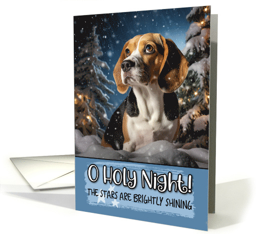 Beagle O Holy Night Christmas card (1788238)