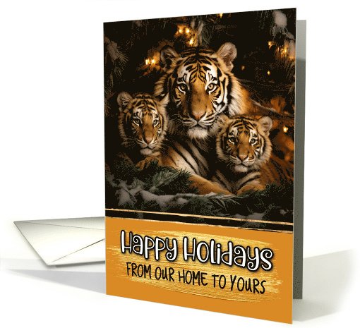 Tiger Family From Our Home to Yours Christmas card (1788722)