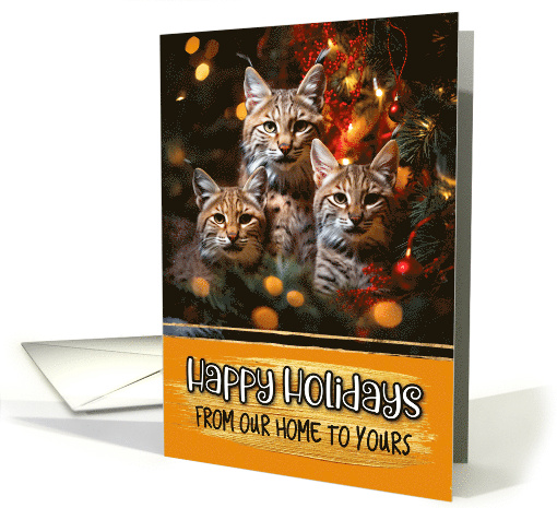 Bobcat Family From Our Home to Yours Christmas card (1788836)