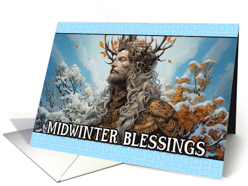 Winter Solstice Oak King card (1791900)