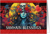 Samhain Blessings All Hallows card