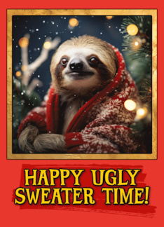 Sloth Ugly Sweater Christmas