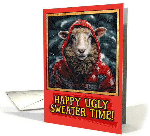 Sheep Ugly Sweater Christmas card (1791930)