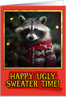 Raccoon Ugly Sweater...