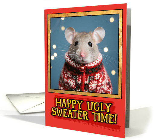 Mouse Ugly Sweater Christmas card (1791948)
