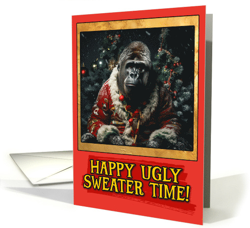 Gorilla Ugly Sweater Christmas card (1791960)