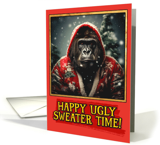 Gorilla Ugly Sweater Christmas card (1792174)
