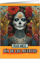 Uncle Dia de Los Muertos Woman card