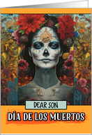 Son Dia de Los Muertos Woman card