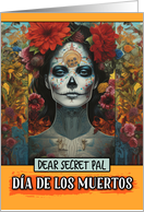 Secret Pal Dia de Los Muertos Woman card