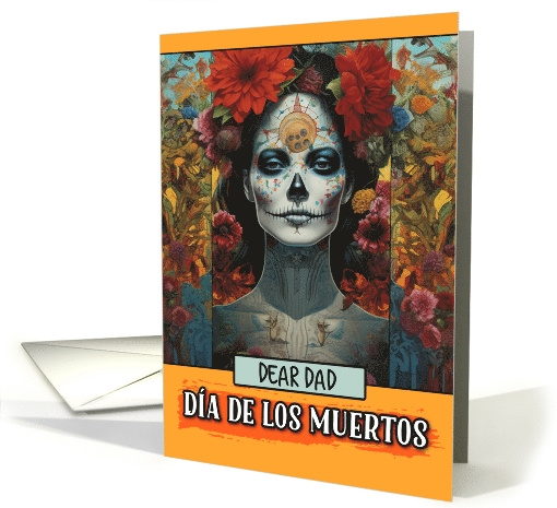 Dad Dia de Los Muertos Woman card (1793026)