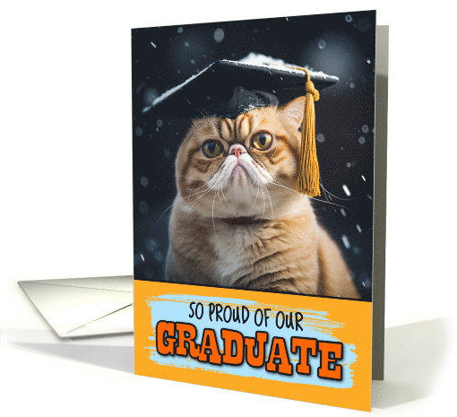 Congratulation Winter Graduation College Cat card (1794074)
