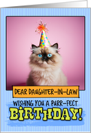 Daughter in Law Happy Birthday Himalayan Cat card