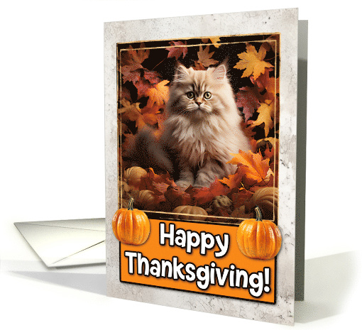 Persian Kitten Happy Thanksgiving card (1794318)