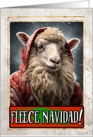 Fleece Navidad Humorous Christmas card