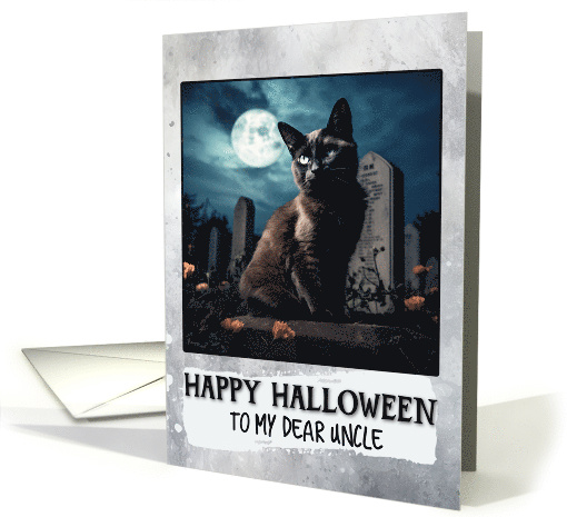 Uncle Happy Halloween Black Cat card (1795788)