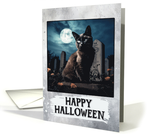 Happy Halloween Black Cat card (1795878)