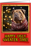 Shar Pei Ugly Sweater Christmas card