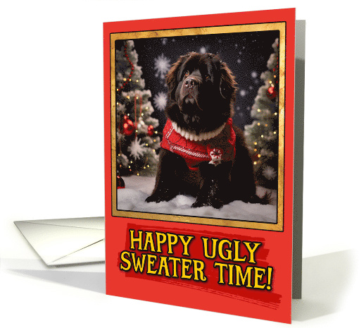 Newfoundland Ugly Sweater Christmas card (1798712)