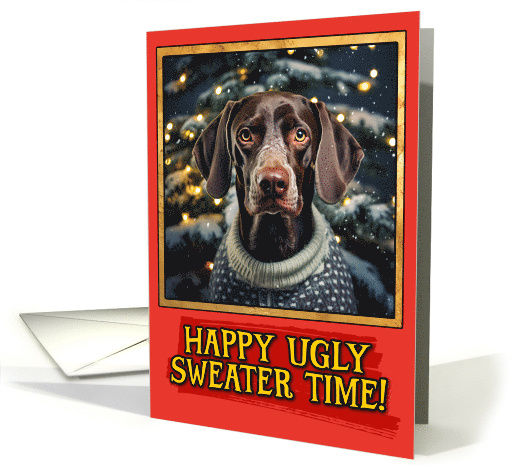 German Pointer Shorthair Ugly Sweater Christmas card (1798766)