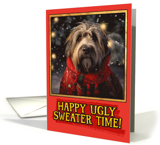 Briard Ugly Sweater Christmas card (1798990)