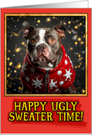 American Bully Ugly Sweater Christmas card